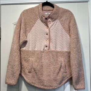 Maurices Pink Chevron Teddy Jacket